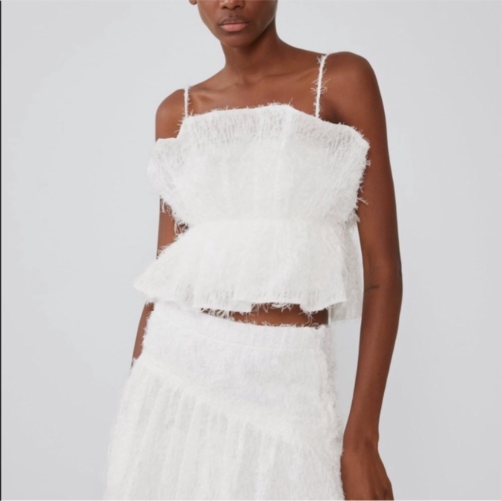 Zara - bachelorette white party top - sz S
